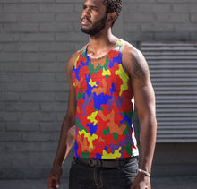 Load image into Gallery viewer, Rainbow Camo – Premium Tank Top (All Over Print)