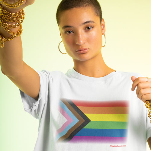 Progress Pride Flag – Premium Short-Sleeve T-Shirt