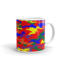 Load image into Gallery viewer, Rainbow Camo - White Glossy Ceramic Mug (Wrap Around Print)