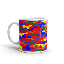 Load image into Gallery viewer, Rainbow Camo - White Glossy Ceramic Mug (Wrap Around Print)