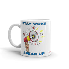 Load image into Gallery viewer, Stay Woke - White Glossy Ceramic Mug (Printed Both Sides)