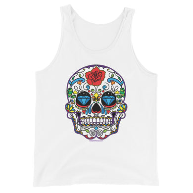 Rainbow Sugar Skull (Calavera) - Premium Tank Top