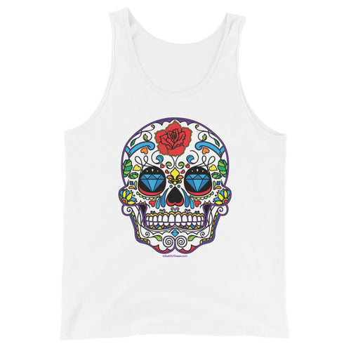 Rainbow Sugar Skull (Calavera) - Premium Tank Top