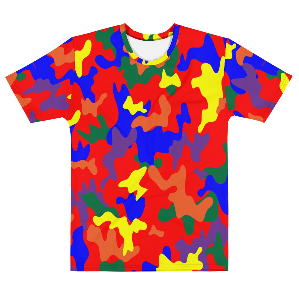 Rainbow Camo - Premium Short-Sleeve T-Shirt (All Over Print)