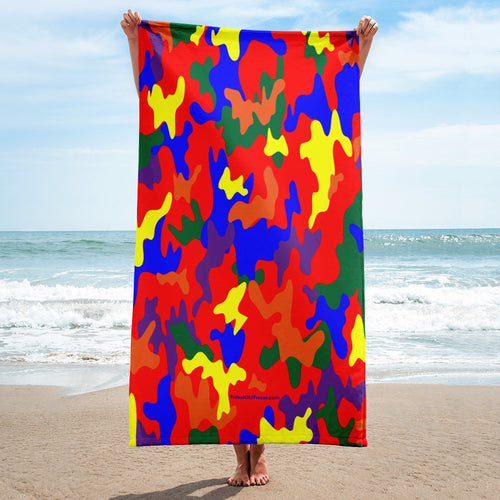 Rainbow Camo – Beach Towel