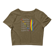 Load image into Gallery viewer, LGBTQ+ - Premium Crop Top T-Shirt