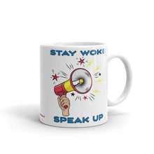 Load image into Gallery viewer, Stay Woke - White Glossy Ceramic Mug (Printed Both Sides)