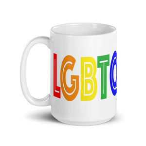 LGBTQ+TRIBE - White Glossy Ceramic Mug (Wrap Around Print)