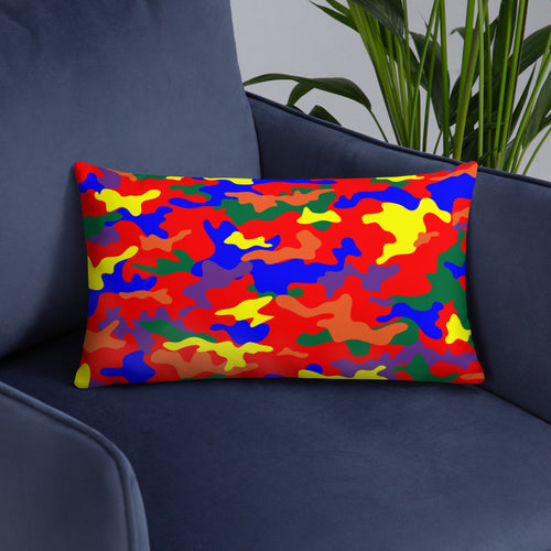 Rainbow Camo – Throw Pillows (All Over Print)