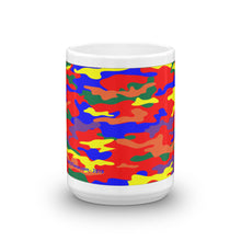 Load image into Gallery viewer, Rainbow Camo - White Glossy Ceramic Mug (Wrap Around Print)