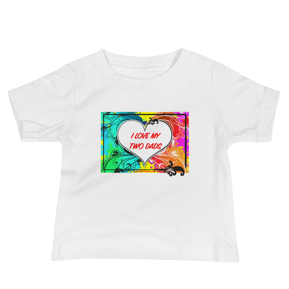 I Love My Two Dads - Premium Baby Short-Sleeve T-Shirt