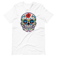 Load image into Gallery viewer, Rainbow Sugar Skull (Calavera) - Premium Short-Sleeve T-Shirt