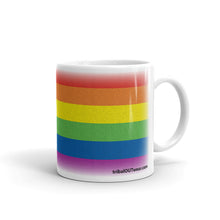 Load image into Gallery viewer, Progress Pride Flag – White Glossy Ceramic Mug (Wrap Around Print)